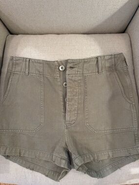 Re/Done Utility Shorts in Olive size 28
